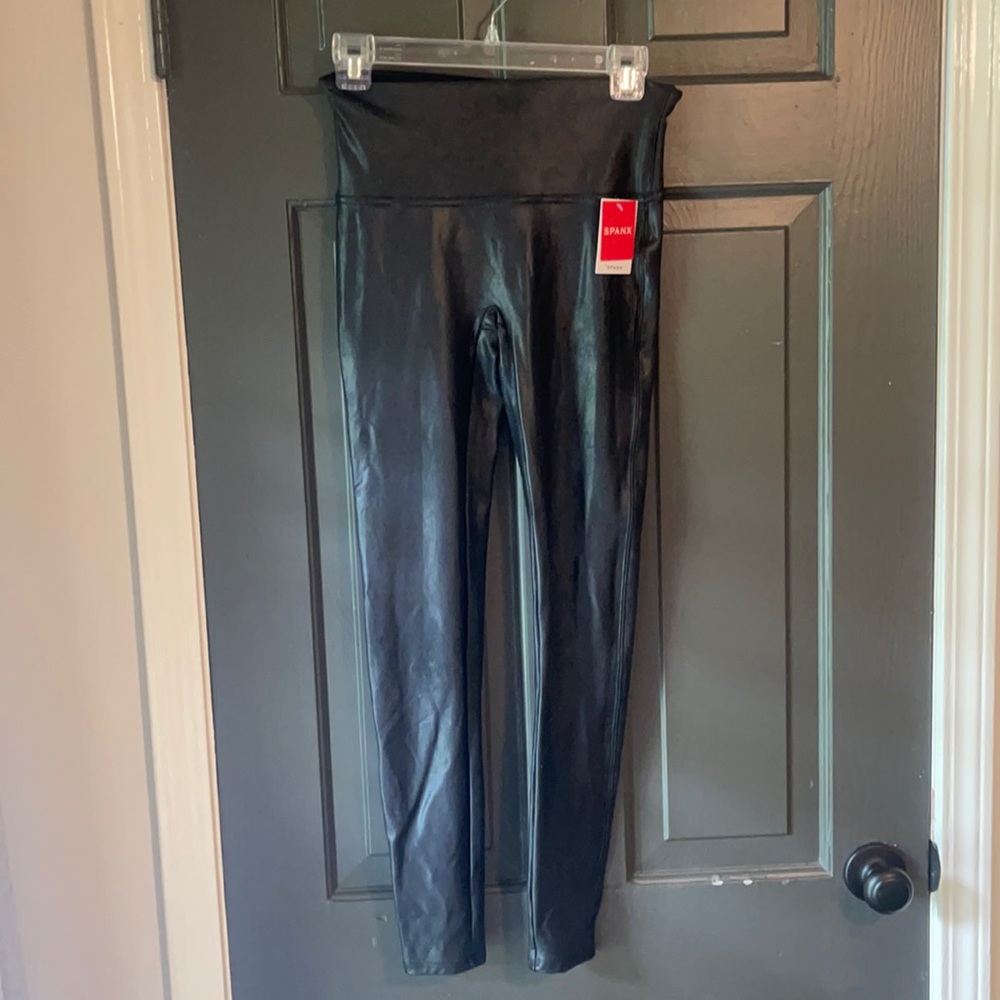 Spanx Faux Leather Leggings NWT